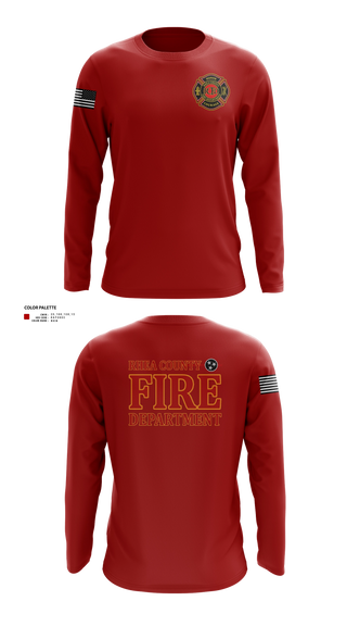 Long Sleeve Performance Shirt, Rhea County Fire Department, Fire Department, Teamtime, Team time, sublimation, custom sports apparel, team uniforms, spirit wear, spiritwear, sports uniforms, custom shirts, team store, custom team store, fundraiser sports, apparel fundraiser