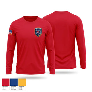 Long Sleeve Performance Shirt, Baker township fire department cr co no 1, Fire Department, Teamtime, Team time, sublimation, custom sports apparel, team uniforms, spirit wear, spiritwear, sports uniforms, custom shirts, team store, custom team store, fundraiser sports, apparel fundraiser