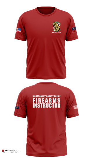 Old School Cotton Feel Shirt, Montgomery County Police Department - Firearms Training Unit, Police, Teamtime, Team time, sublimation, custom sports apparel, team uniforms, spirit wear, spiritwear, sports uniforms, custom shirts, team store, custom team store, fundraiser sports, apparel fundraiser