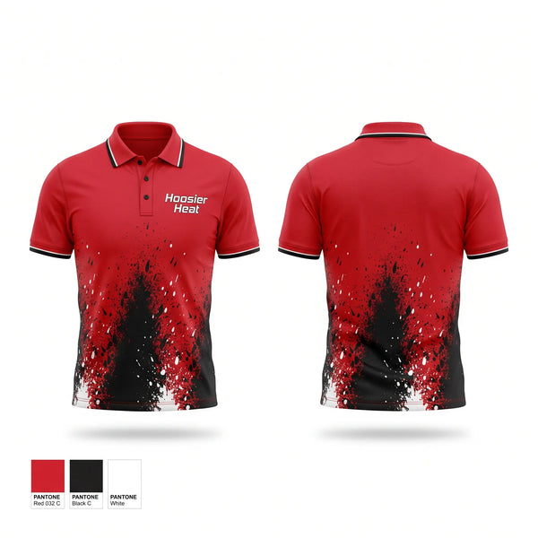 Short Sleeve Performance Polo, Hoosier Heat, Softball, Teamtime, Team time, sublimation, custom sports apparel, team uniforms, spirit wear, spiritwear, sports uniforms, custom shirts, team store, custom team store, fundraiser sports, apparel fundraiser