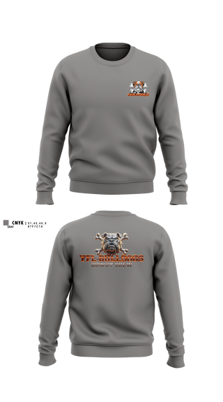 Crew Neck Sweatshirt, YFL Bulldogs, , Teamtime, Team time, sublimation, custom sports apparel, team uniforms, spirit wear, spiritwear, sports uniforms, custom shirts, team store, custom team store, fundraiser sports, apparel fundraiser