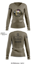 360 CA BDE (Airborne) 20343641 Women's Long Sleeve V-neck Shirt - 32