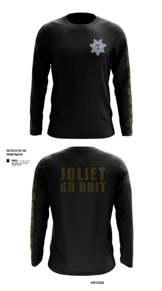 Old School Cotton Feel Shirt, Joliet Police K-9 Unit, Police, Teamtime, Team time, sublimation, custom sports apparel, team uniforms, spirit wear, spiritwear, sports uniforms, custom shirts, team store, custom team store, fundraiser sports, apparel fundraiser