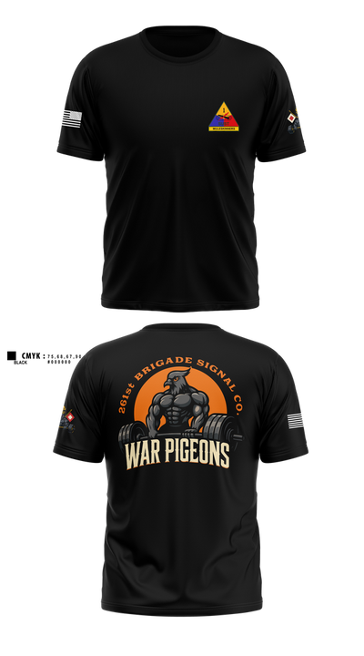 261st War Pigeons Short Sleeve Performance Shirt - 101