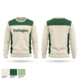 Crew Neck Sweatshirt, Treehuggers, Men's Basketball, Teamtime, Team time, sublimation, custom sports apparel, team uniforms, spirit wear, spiritwear, sports uniforms, custom shirts, team store, custom team store, fundraiser sports, apparel fundraiser