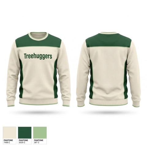 Crew Neck Sweatshirt, Treehuggers, Men's Basketball, Teamtime, Team time, sublimation, custom sports apparel, team uniforms, spirit wear, spiritwear, sports uniforms, custom shirts, team store, custom team store, fundraiser sports, apparel fundraiser