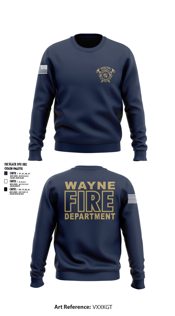 Crew Neck Sweatshirt, Wayne Fire Department, Fire Department, Teamtime, Team time, sublimation, custom sports apparel, team uniforms, spirit wear, spiritwear, sports uniforms, custom shirts, team store, custom team store, fundraiser sports, apparel fundraiser