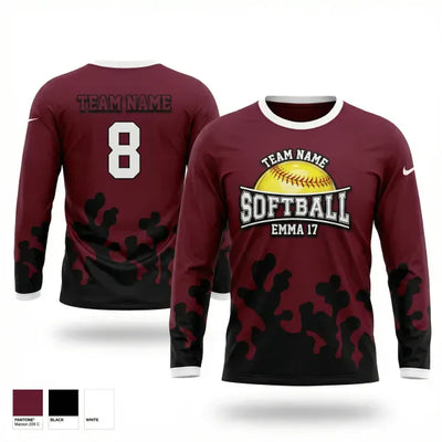 Hutch Tech Softball 52813975 Long Sleeve Performance Shirt 1