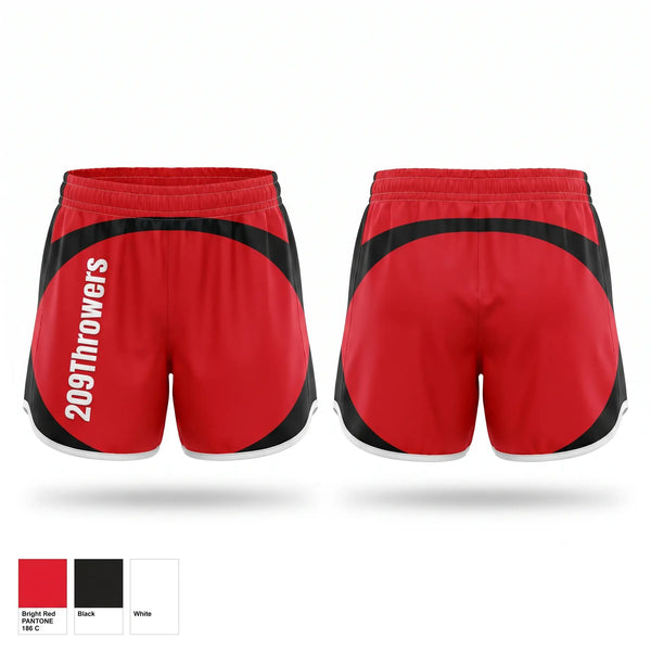 Womens Shorts, 209Throwers, Track & Field, Teamtime, Team time, sublimation, custom sports apparel, team uniforms, spirit wear, spiritwear, sports uniforms, custom shirts, team store, custom team store, fundraiser sports, apparel fundraiser