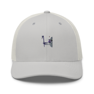 A BTRY 1-163D FA Reg 50980538 Retro Trucker Hat | Yupoong 6606