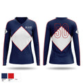 Blast Baseball Women's Long Sleeve V-neck Shirt - 1