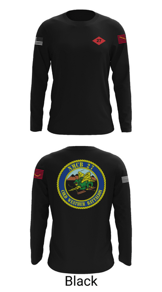 Long Sleeve Performance Shirt, NMCB  27, Navy, Teamtime, Team time, sublimation, custom sports apparel, team uniforms, spirit wear, spiritwear, sports uniforms, custom shirts, team store, custom team store, fundraiser sports, apparel fundraiser
