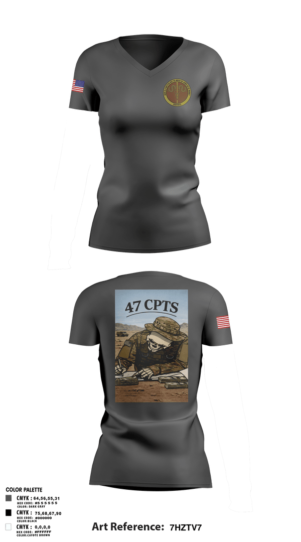 Womens Short Sleeve Vneck Shirt, 47 CPTS, Air Force, Teamtime, Team time, sublimation, custom sports apparel, team uniforms, spirit wear, spiritwear, sports uniforms, custom shirts, team store, custom team store, fundraiser sports, apparel fundraiser