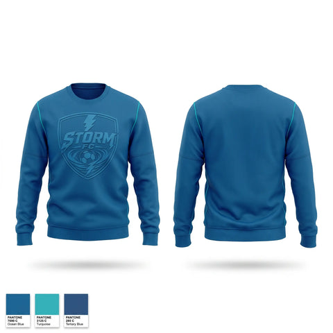 Crew Neck Sweatshirt, Storm F.C., Men's Soccer, Teamtime, Team time, sublimation, custom sports apparel, team uniforms, spirit wear, spiritwear, sports uniforms, custom shirts, team store, custom team store, fundraiser sports, apparel fundraiser