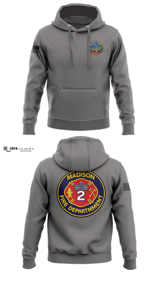 Hoodie, Madison Fire Department, Fire Department, Teamtime, Team time, sublimation, custom sports apparel, team uniforms, spirit wear, spiritwear, sports uniforms, custom shirts, team store, custom team store, fundraiser sports, apparel fundraiser