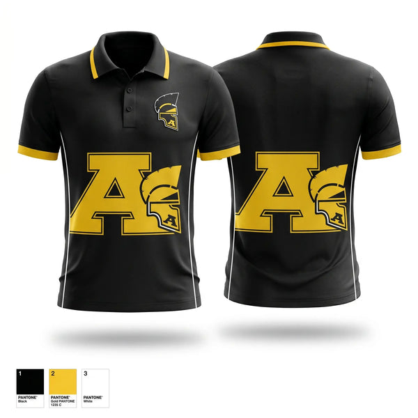 Short Sleeve Performance Polo, Amity Spartans, Cheer, Teamtime, Team time, sublimation, custom sports apparel, team uniforms, spirit wear, spiritwear, sports uniforms, custom shirts, team store, custom team store, fundraiser sports, apparel fundraiser
