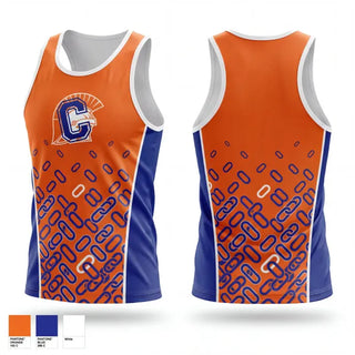 Mens Track Singlet, Carolina Trojans Track & Field, Track & Field, Teamtime, Team time, sublimation, custom sports apparel, team uniforms, spirit wear, spiritwear, sports uniforms, custom shirts, team store, custom team store, fundraiser sports, apparel fundraiser