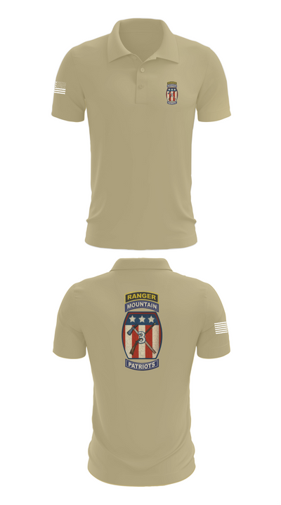 2-47 infantry 3rd BRG 10th MTN 15406658 Short Sleeve Performance Polo - 87