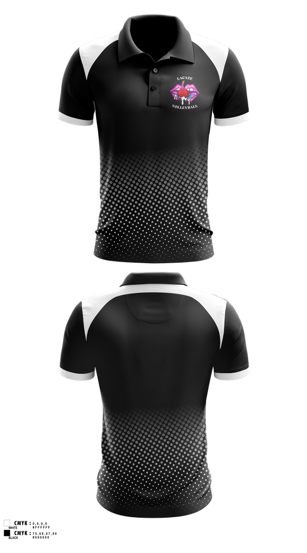 Short Sleeve Performance Polo, LaCaze, Women's Volleyball, Teamtime, Team time, sublimation, custom sports apparel, team uniforms, spirit wear, spiritwear, sports uniforms, custom shirts, team store, custom team store, fundraiser sports, apparel fundraiser
