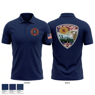 Short Sleeve Performance Polo, Lake City Fire Department, Fire Department, Teamtime, Team time, sublimation, custom sports apparel, team uniforms, spirit wear, spiritwear, sports uniforms, custom shirts, team store, custom team store, fundraiser sports, apparel fundraiser