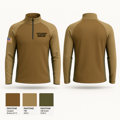 127th Selfridge Air National Guard Base 38253273 Quarter Zip Jacket - 1