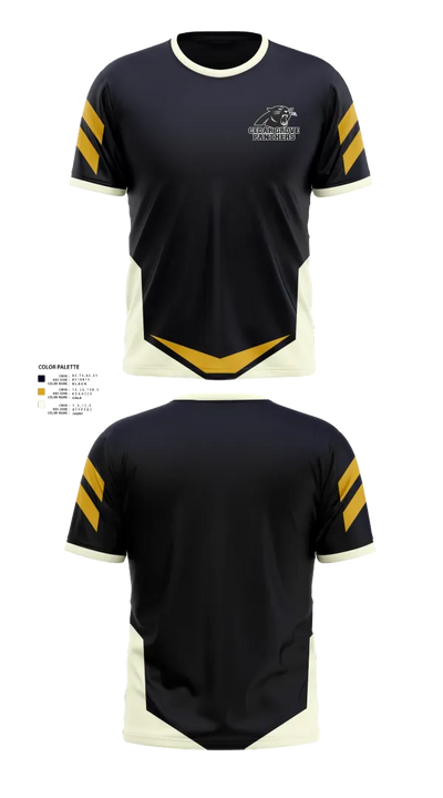 Cedar Grove Panthers 15867678 Short Sleeve Performance Shirt - 1