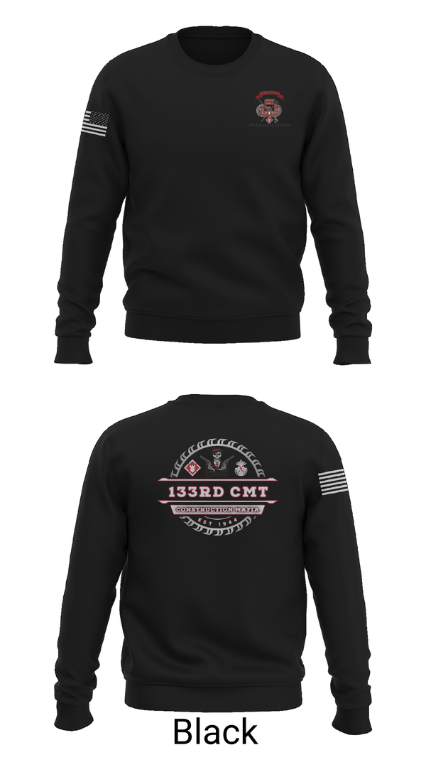Crew Neck Sweatshirt, 133rd Construction Management Team, , Teamtime, Team time, sublimation, custom sports apparel, team uniforms, spirit wear, spiritwear, sports uniforms, custom shirts, team store, custom team store, fundraiser sports, apparel fundraiser