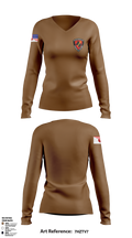CFAY Security MWD 8015986 Women's Long Sleeve V-neck Shirt - 1