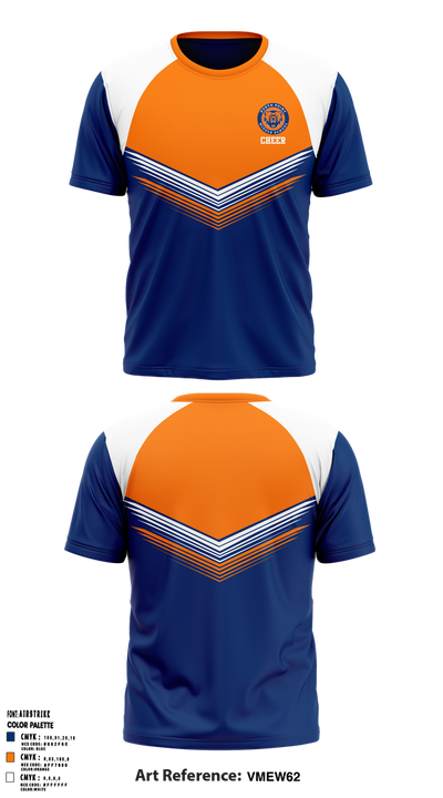 North Point Middle School Cheer 29859627 Short Sleeve Performance Shirt - 1