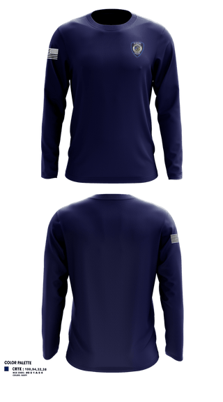 Long Sleeve Performance Shirt, Town of Evans Police, Police, Teamtime, Team time, sublimation, custom sports apparel, team uniforms, spirit wear, spiritwear, sports uniforms, custom shirts, team store, custom team store, fundraiser sports, apparel fundraiser