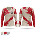 Hickman County Bulldogs Women's Long Sleeve V-neck Shirt - 1