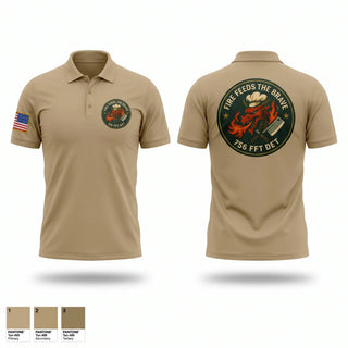 Short Sleeve Performance Polo, 756th QM DET FFT, Army, Teamtime, Team time, sublimation, custom sports apparel, team uniforms, spirit wear, spiritwear, sports uniforms, custom shirts, team store, custom team store, fundraiser sports, apparel fundraiser