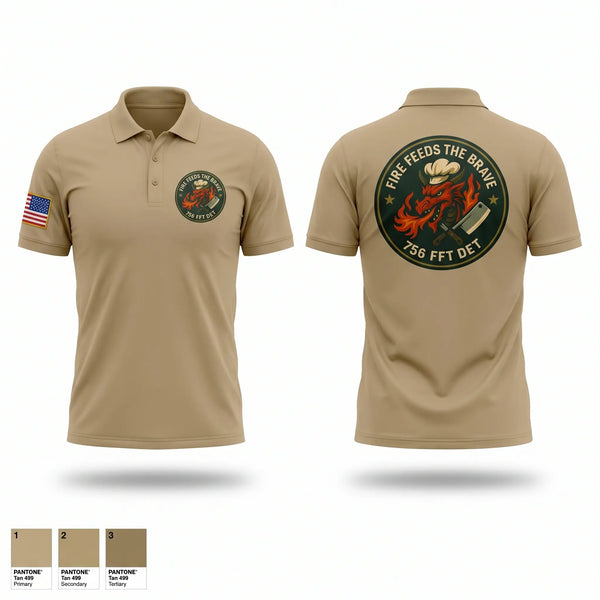 Short Sleeve Performance Polo, 756th QM DET FFT, Army, Teamtime, Team time, sublimation, custom sports apparel, team uniforms, spirit wear, spiritwear, sports uniforms, custom shirts, team store, custom team store, fundraiser sports, apparel fundraiser