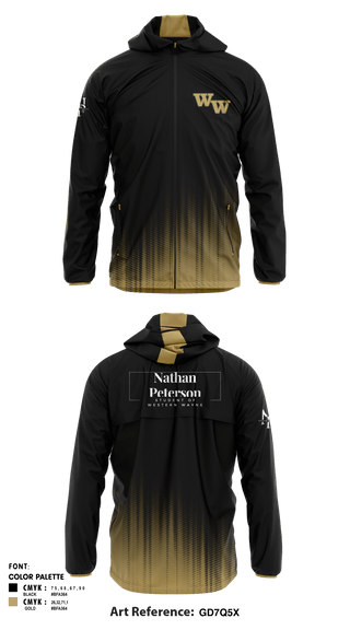 Windbreaker, Student of Western Wayne, , Teamtime, Team time, sublimation, custom sports apparel, team uniforms, spirit wear, spiritwear, sports uniforms, custom shirts, team store, custom team store, fundraiser sports, apparel fundraiser