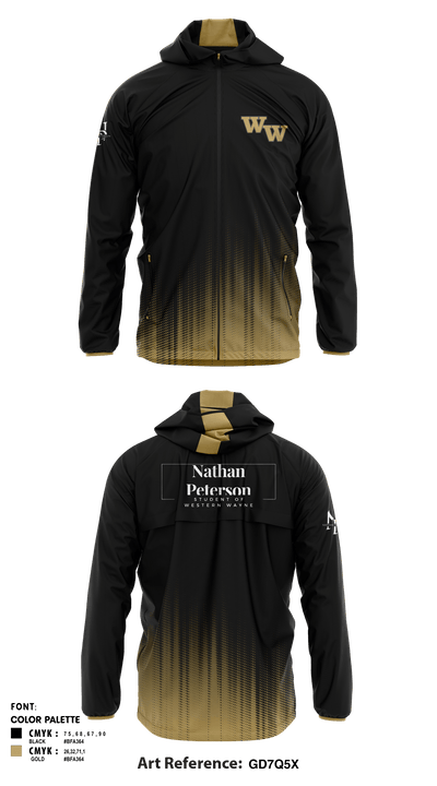 Student of Western Wayne 38503049 Windbreaker - 1