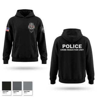 Hoodie, CRIME REDUCTION UNIT, Police, Teamtime, Team time, sublimation, custom sports apparel, team uniforms, spirit wear, spiritwear, sports uniforms, custom shirts, team store, custom team store, fundraiser sports, apparel fundraiser