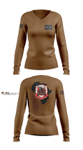 180th ESC 26098574 Women's Long Sleeve V-neck Shirt - 3