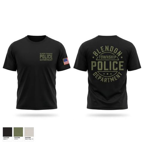 Old School Cotton Feel Shirt, Blendon Township Police Department, Police, Teamtime, Team time, sublimation, custom sports apparel, team uniforms, spirit wear, spiritwear, sports uniforms, custom shirts, team store, custom team store, fundraiser sports, apparel fundraiser