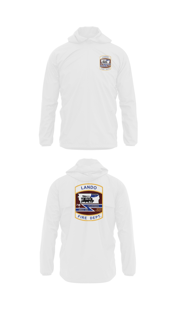 Windbreaker, Lando Fire Department, Fire Department, Teamtime, Team time, sublimation, custom sports apparel, team uniforms, spirit wear, spiritwear, sports uniforms, custom shirts, team store, custom team store, fundraiser sports, apparel fundraiser