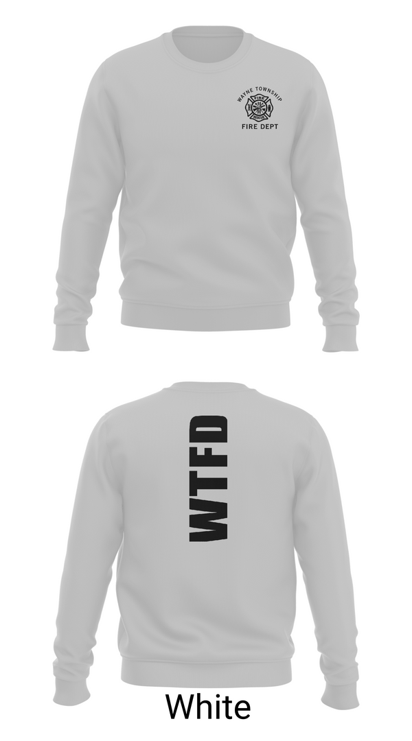 Crew Neck Sweatshirt, Wayne Twp / Grass Creek Fire Dept, Fire Department, Teamtime, Team time, sublimation, custom sports apparel, team uniforms, spirit wear, spiritwear, sports uniforms, custom shirts, team store, custom team store, fundraiser sports, apparel fundraiser