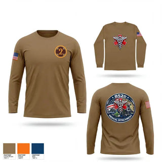 Long Sleeve Performance Shirt, 852D Medical Detachment, Army, Teamtime, Team time, sublimation, custom sports apparel, team uniforms, spirit wear, spiritwear, sports uniforms, custom shirts, team store, custom team store, fundraiser sports, apparel fundraiser