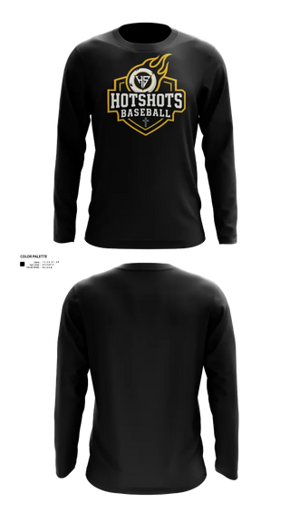Long Sleeve Performance Shirt, Hotshots1, Baseball, Teamtime, Team time, sublimation, custom sports apparel, team uniforms, spirit wear, spiritwear, sports uniforms, custom shirts, team store, custom team store, fundraiser sports, apparel fundraiser