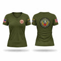 54th Medical company Women's Short Sleeve V-neck Shirt - 1