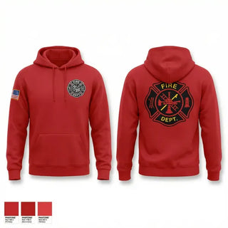 Hoodie, Lucas Volunteer Fire Department, Fire Department, Teamtime, Team time, sublimation, custom sports apparel, team uniforms, spirit wear, spiritwear, sports uniforms, custom shirts, team store, custom team store, fundraiser sports, apparel fundraiser