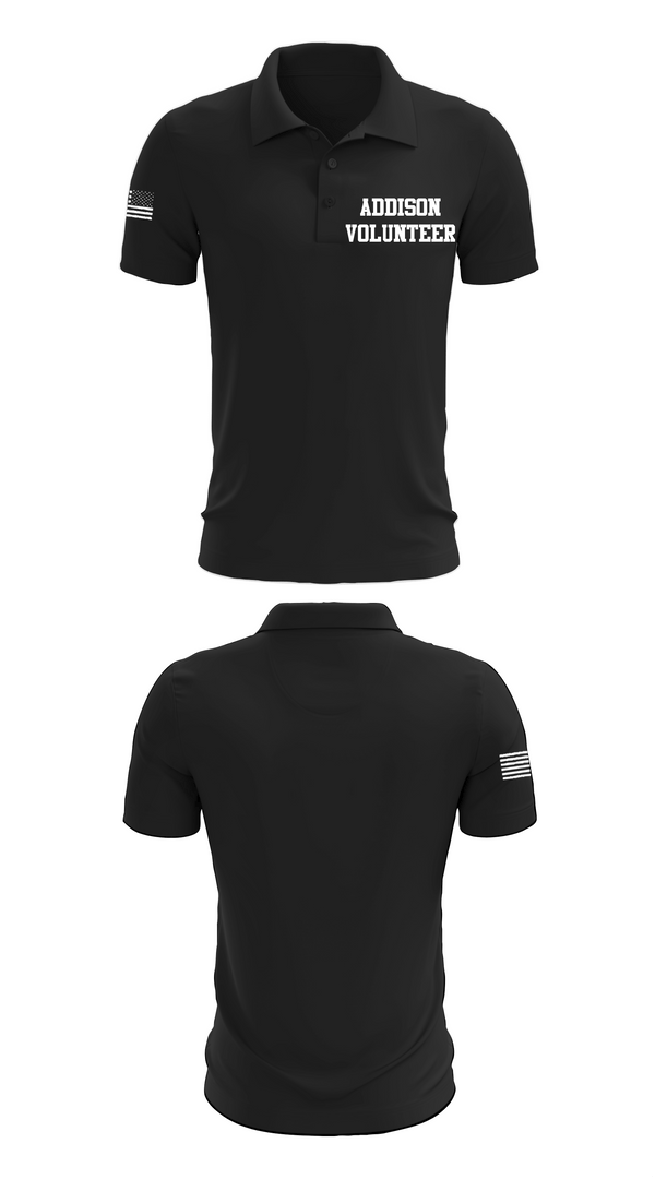 Short Sleeve Performance Polo, Addison volunteer, Fire Department, Teamtime, Team time, sublimation, custom sports apparel, team uniforms, spirit wear, spiritwear, sports uniforms, custom shirts, team store, custom team store, fundraiser sports, apparel fundraiser