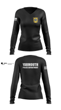 YARMOUTH POLICE DEPARTMENT  Women's Long Sleeve V-neck Shirt - 2