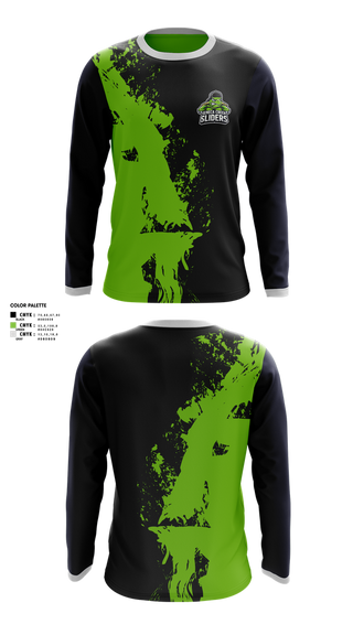 Long Sleeve Performance Shirt, Seneca Creek Sliders, Baseball, Teamtime, Team time, sublimation, custom sports apparel, team uniforms, spirit wear, spiritwear, sports uniforms, custom shirts, team store, custom team store, fundraiser sports, apparel fundraiser