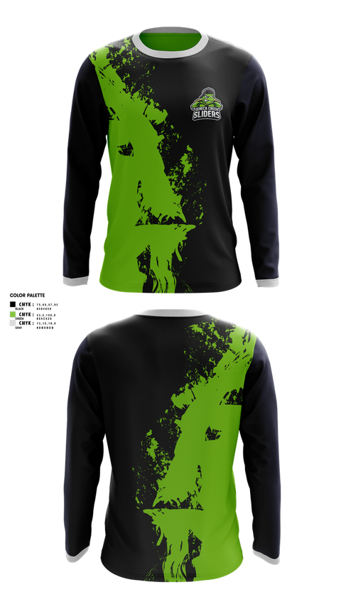 Long Sleeve Performance Shirt, Seneca Creek Sliders, Baseball, Teamtime, Team time, sublimation, custom sports apparel, team uniforms, spirit wear, spiritwear, sports uniforms, custom shirts, team store, custom team store, fundraiser sports, apparel fundraiser