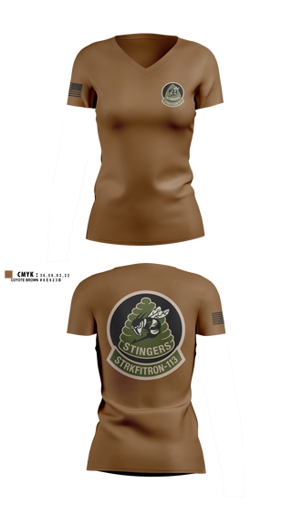 Womens Short Sleeve Vneck Shirt, VFA-113, Navy, Teamtime, Team time, sublimation, custom sports apparel, team uniforms, spirit wear, spiritwear, sports uniforms, custom shirts, team store, custom team store, fundraiser sports, apparel fundraiser