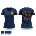 Shelby County Rescue Squad Women's Short Sleeve V-neck Shirt - 1